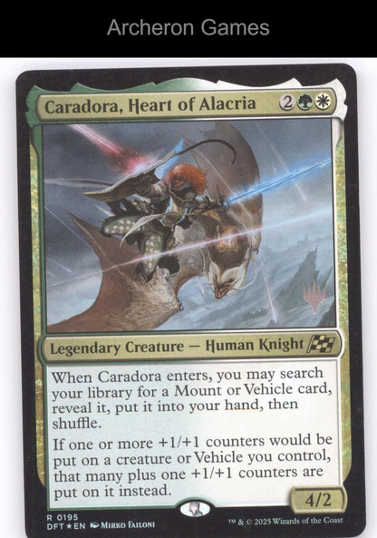 Caradora, Heart of Alacria 195 R MTG Card Aetherdrift