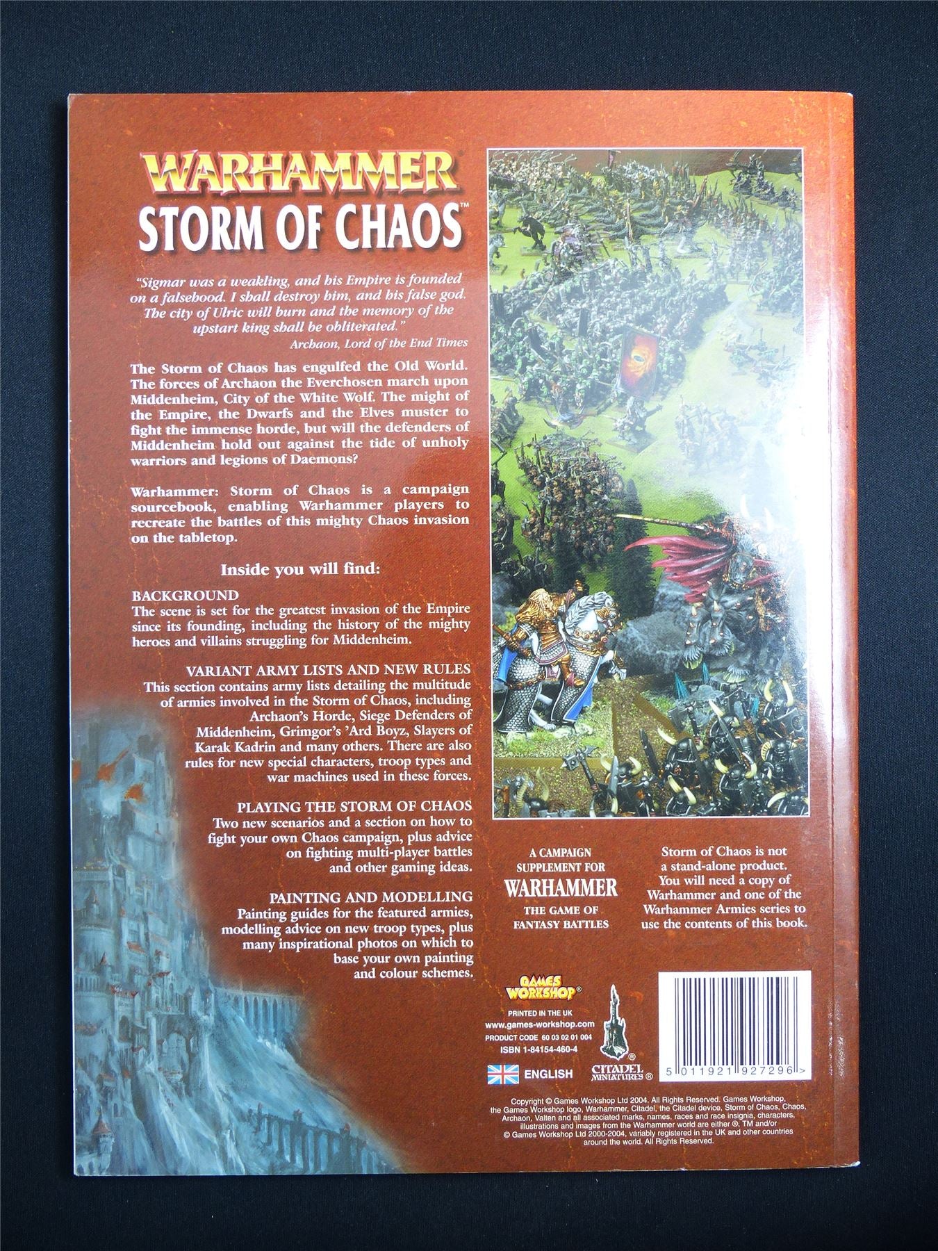 Warhammer Storm of Chaos 6th Edition Softback - Warhammer Old World #1GW