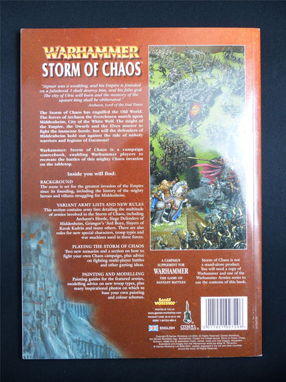Warhammer Storm of Chaos 6th Edition Softback - Warhammer Old World #1GW