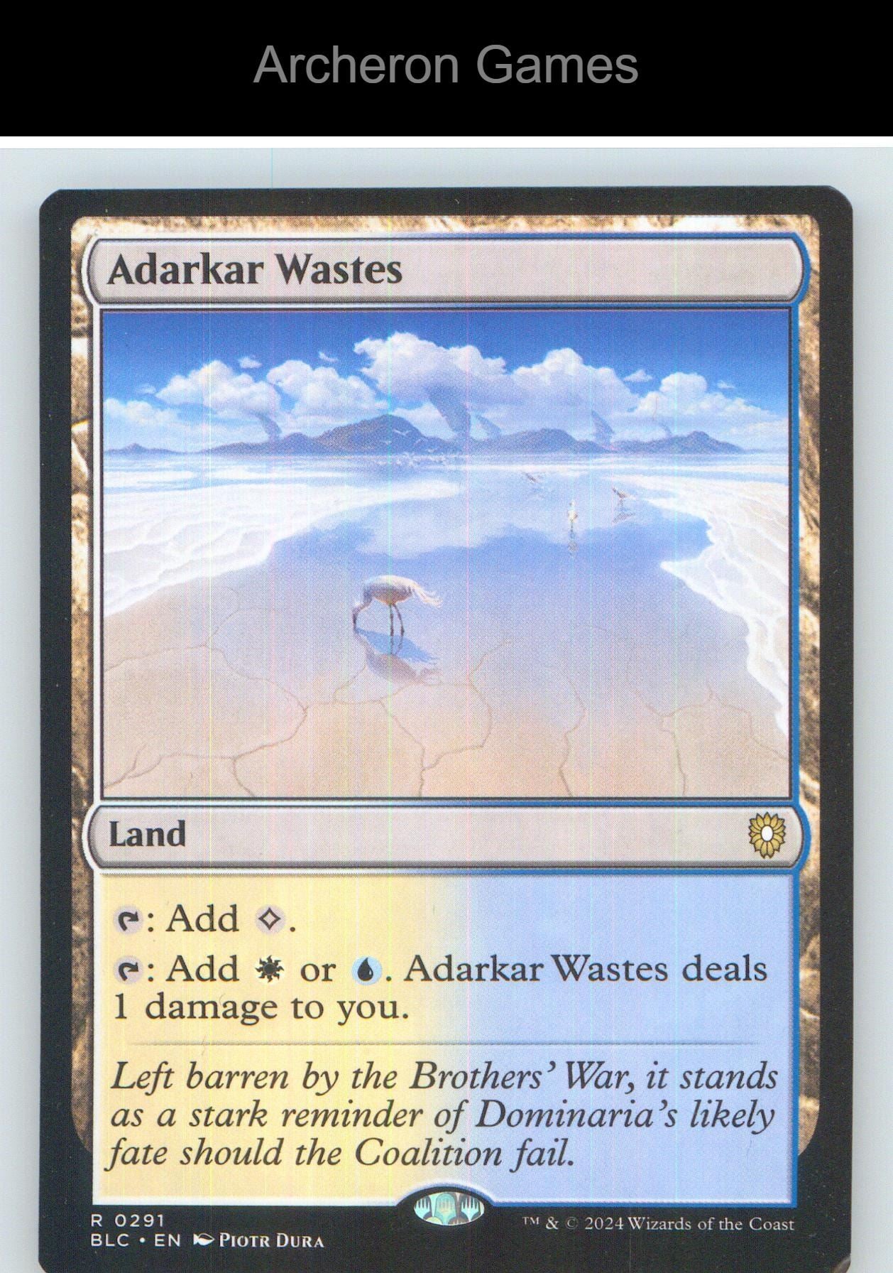 Adarkar Wastes BLC 291 R MTG Card NM/EX+