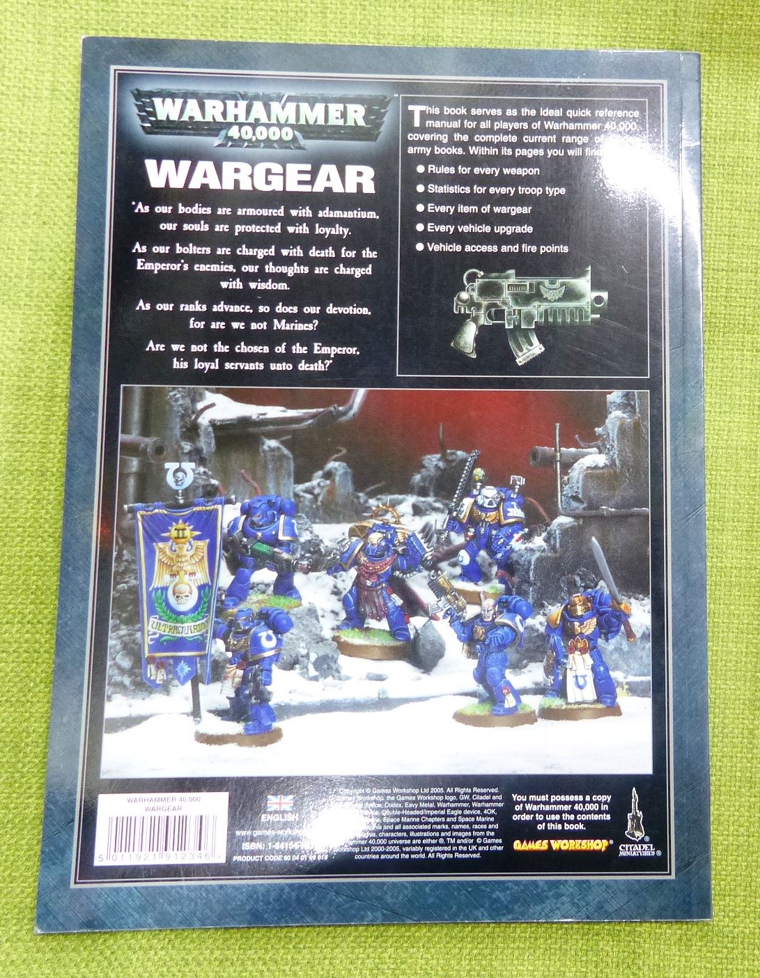 Warhammer 40K 5th Edition 2005 Wargear - Weapons and Wargear reference Manual - Warhammer AoS 40k #9C