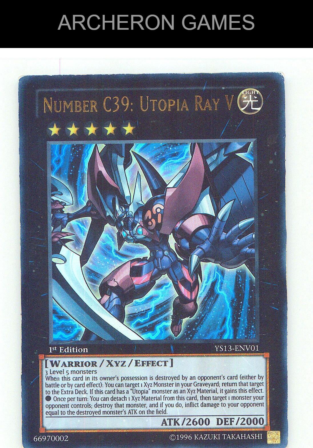Number C39: Utopia Ray V Ultra Rare YUGIOH Card Unlimited