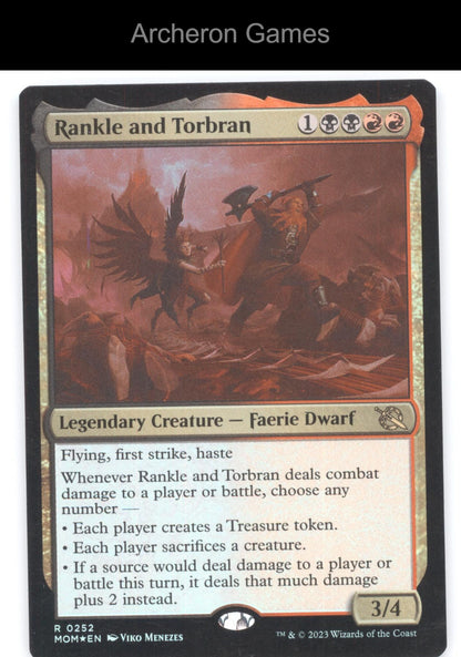 Rankle and Torbran 252 R MTG Card March of the Machine