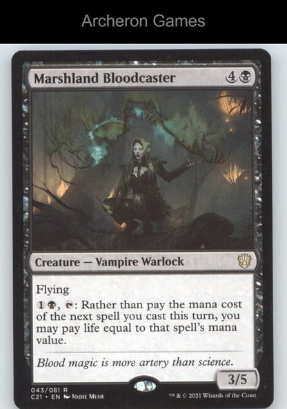 Marshland Bloodcaster 43 R MTG Card Commander 2021
