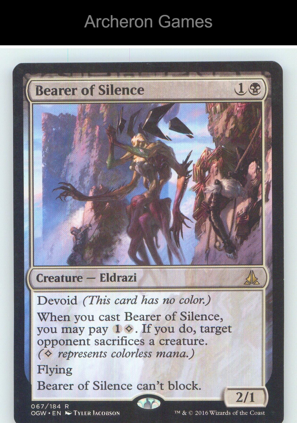 Bearer of Silence OGW 67 R MTG Card NM/EX+