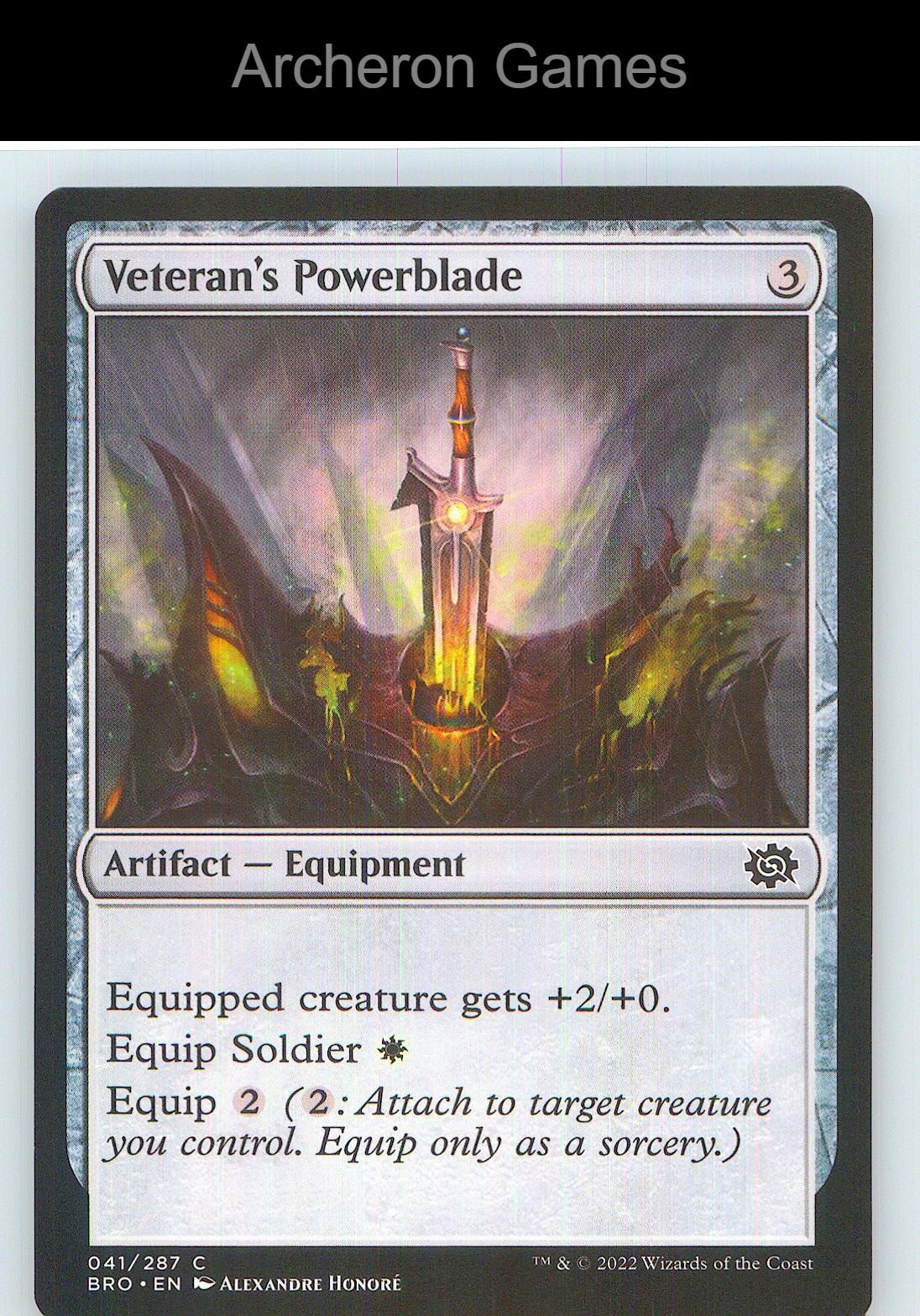 Veteran's Powerblade BRO 41 C MTG Card NM/EX+