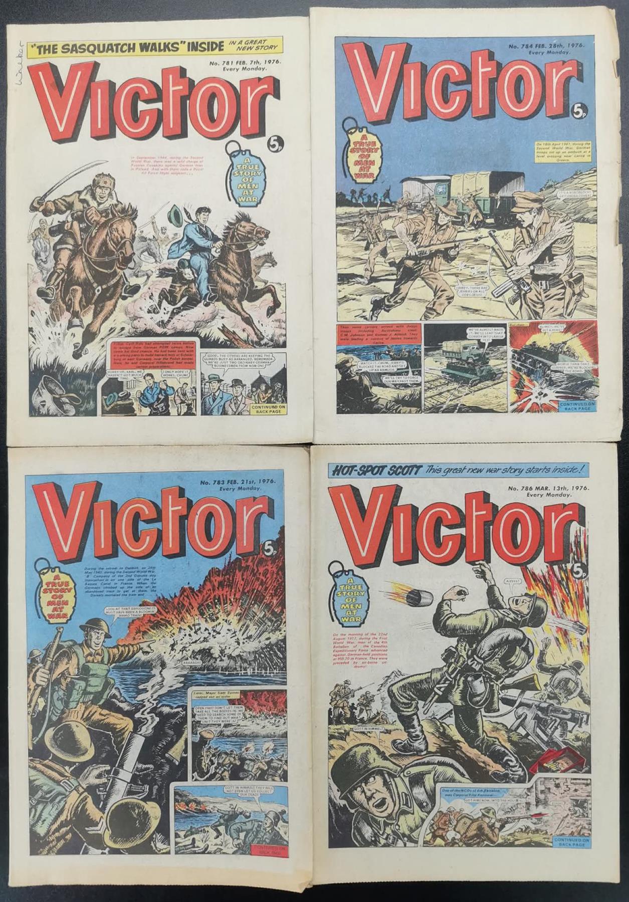 Collection of Victor, World of Wonder and more Comics Circa 1974