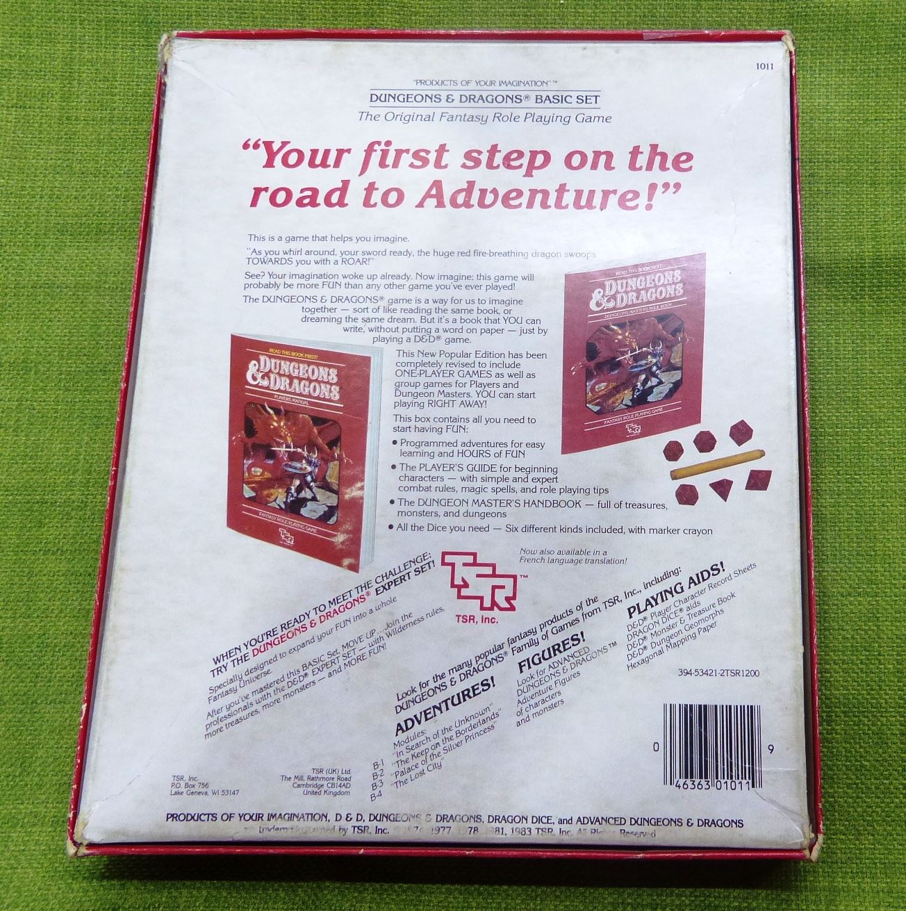 TSR 1983 Dungeons & Dragons Set 1 - Basic Rules 1011 #5Z