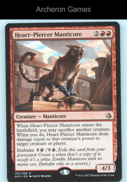 Heart-Piercer Manticore 138 R MTG Card Amonkhet