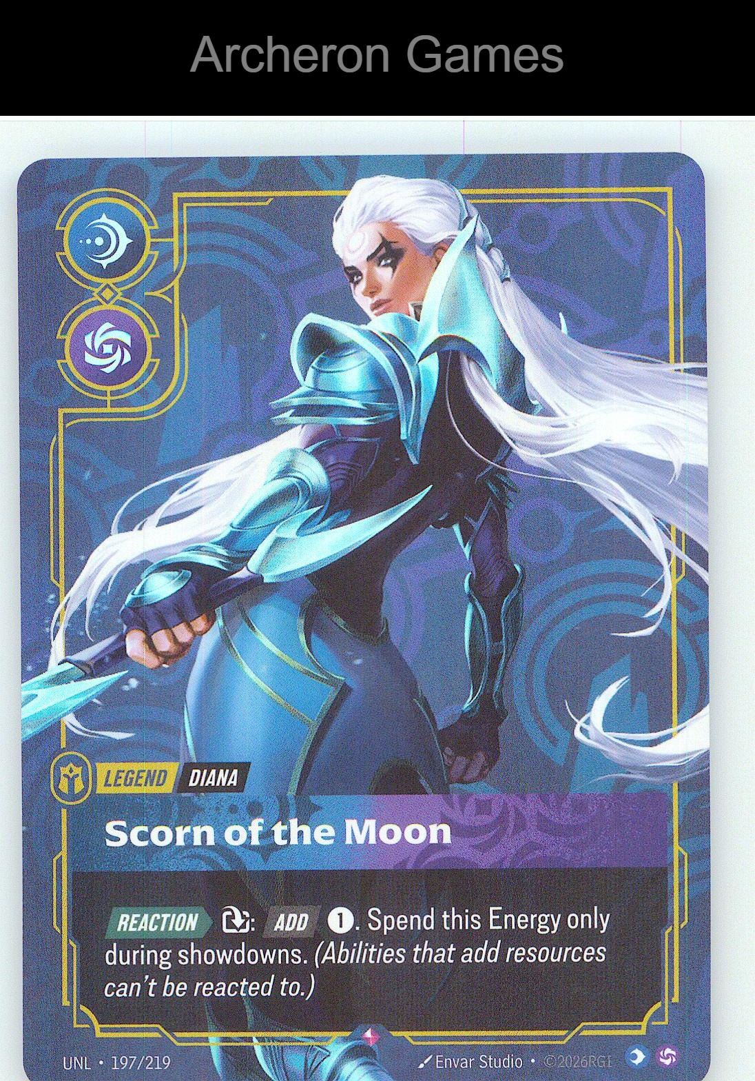 Diana - Scorn of the Moon UNL 197/219 R Unleashed Riftbound Card