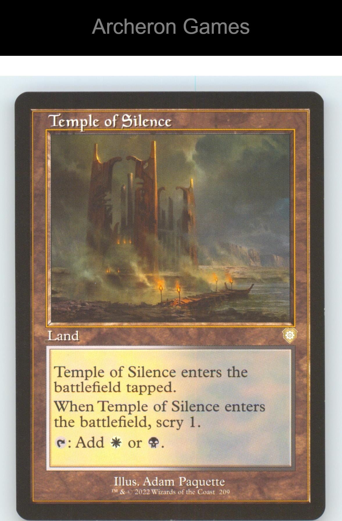 Temple of Silence (Retro Frame) BRC 209 R MTG Card NM/EX+