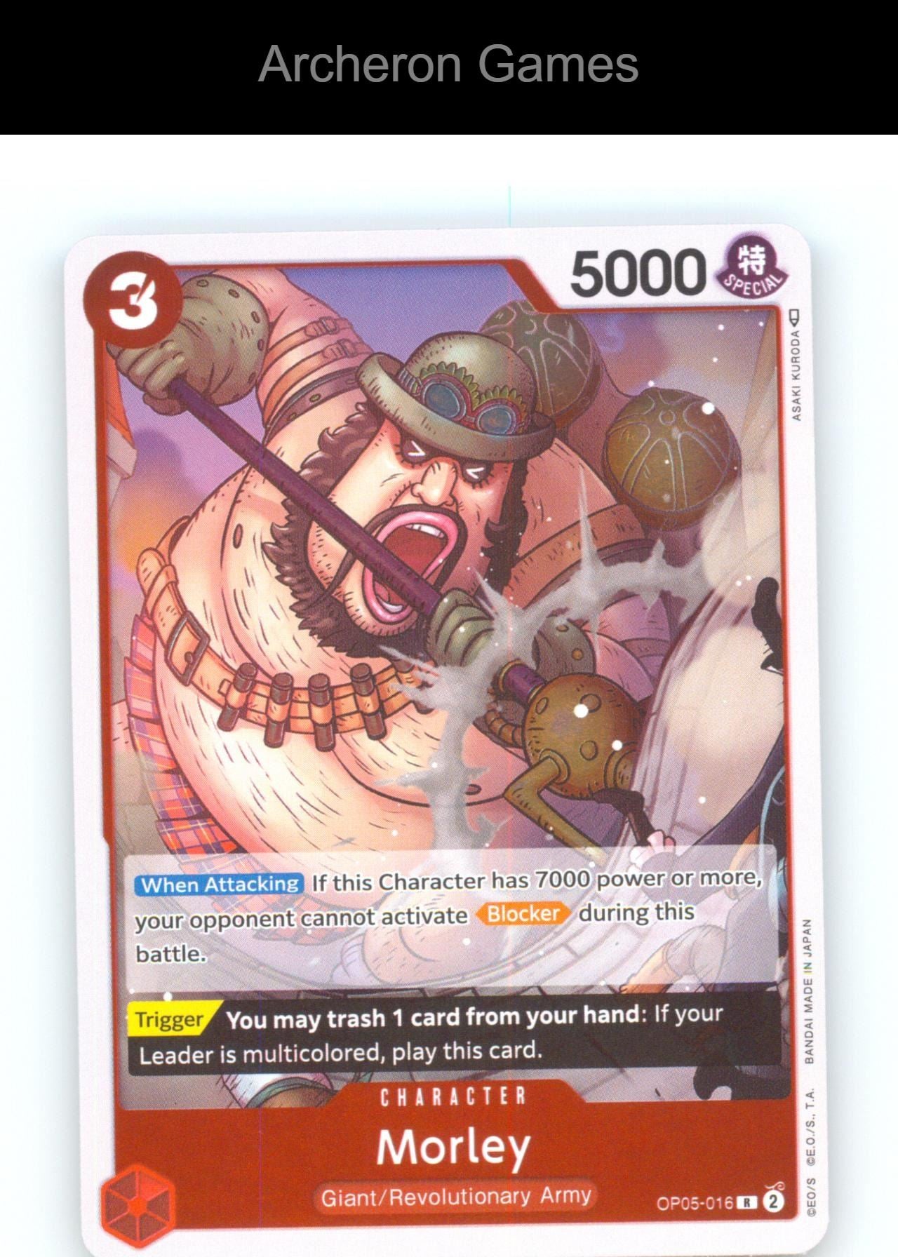Morley OP05-016 R One Piece Card NM/EX+ Foil