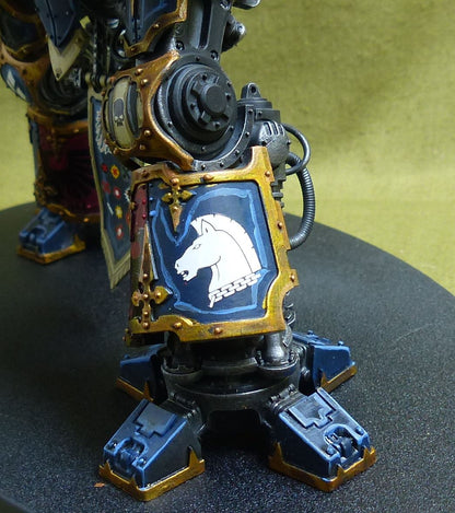 Imperial Knight with Forgeworld Shoulder Pads painted - Warhammer 40K #ZB