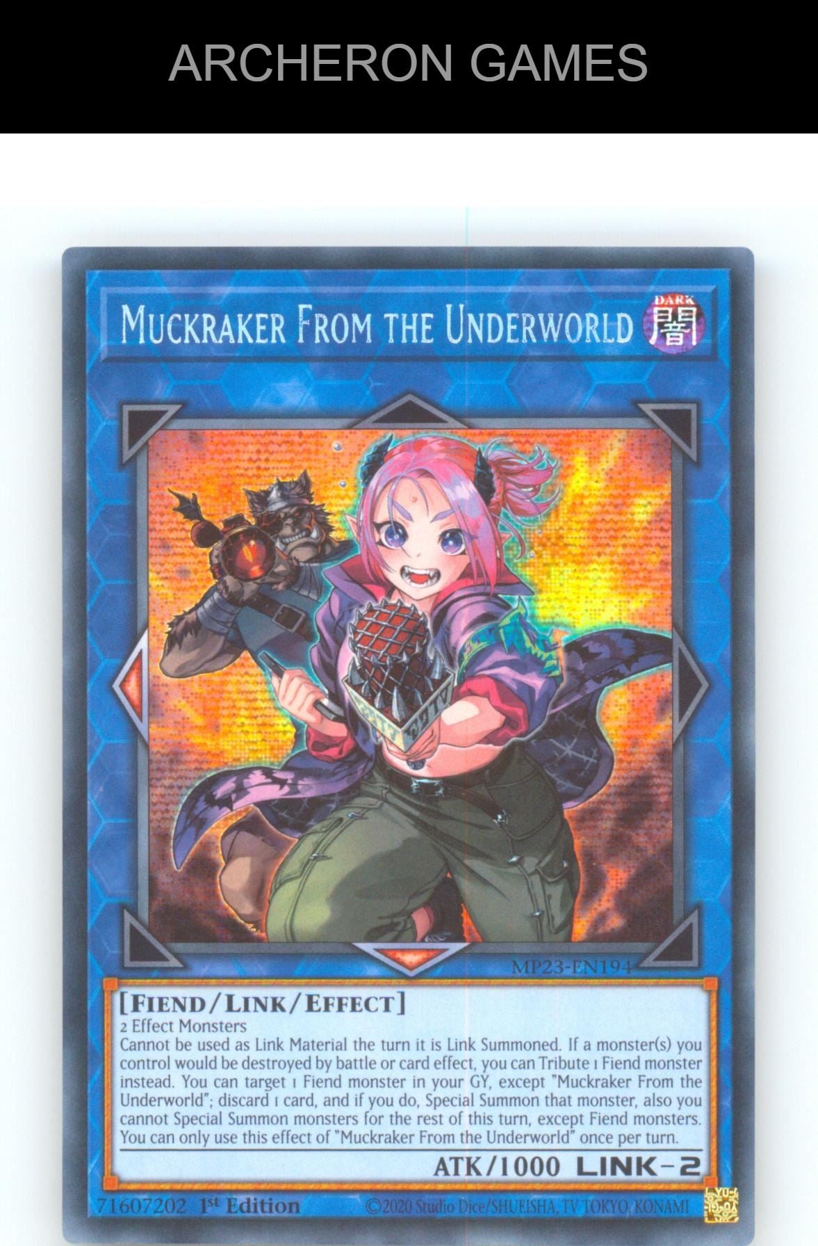 Muckraker From the Underworld Prismatic Secret Rare YUGIOH Card 1st Edition