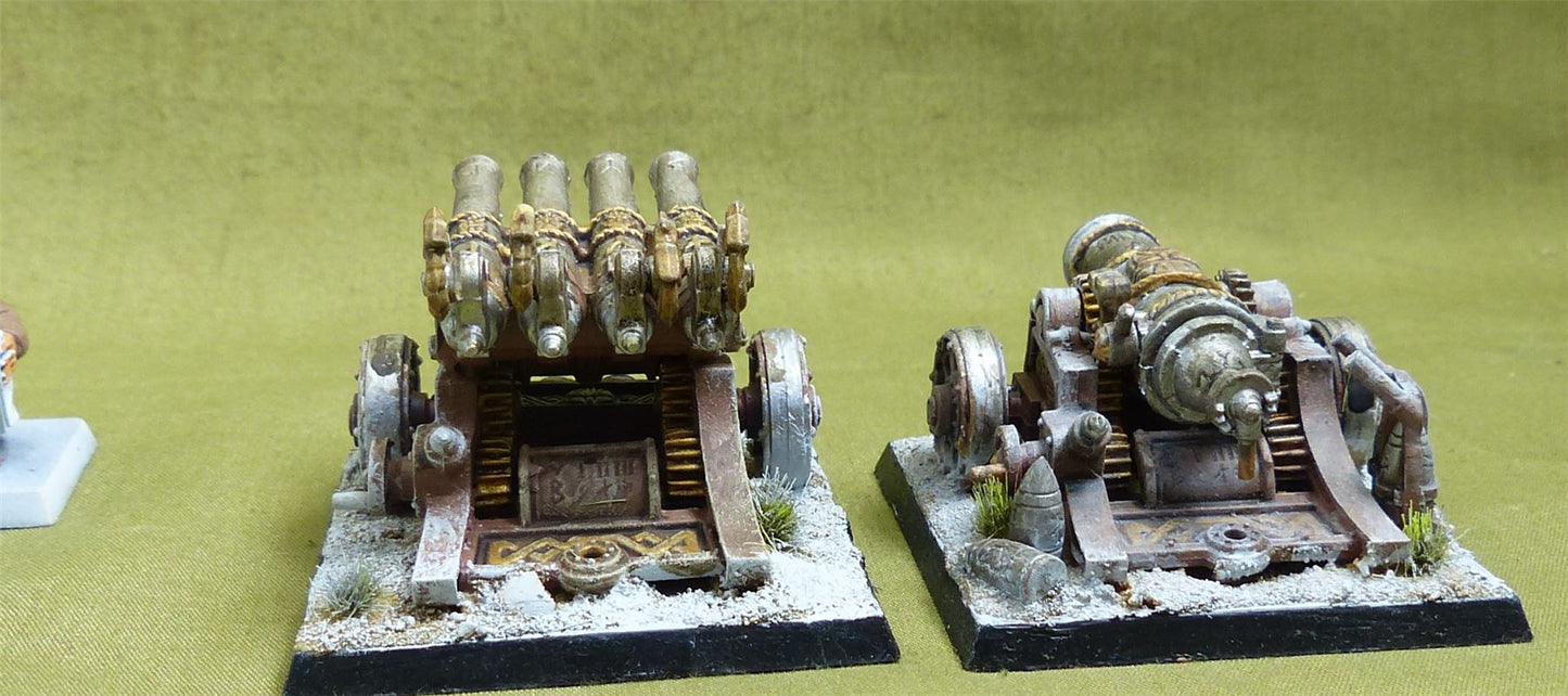 Dwarf Cannon & Organ Gun - Dwarves - Warhammer Old World #6NE