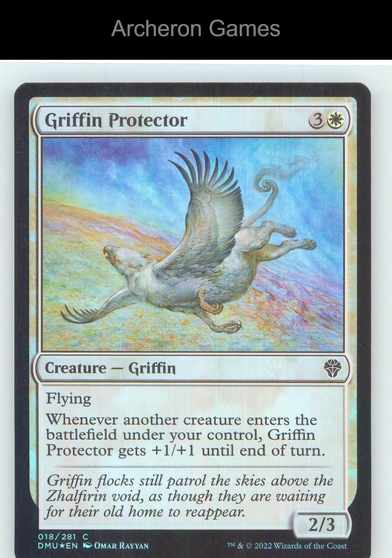 Griffin Protector DMU 18 C MTG Card NM/EX+ Foil