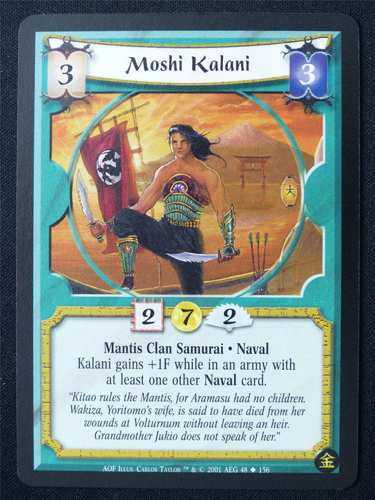 Moshi Kalani - AOF - Legend of the Five Rings L5R Card #10L