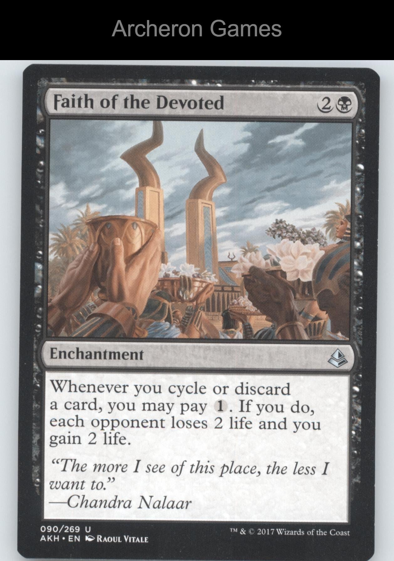 Faith of the Devoted 90 UC MTG Card Amonkhet