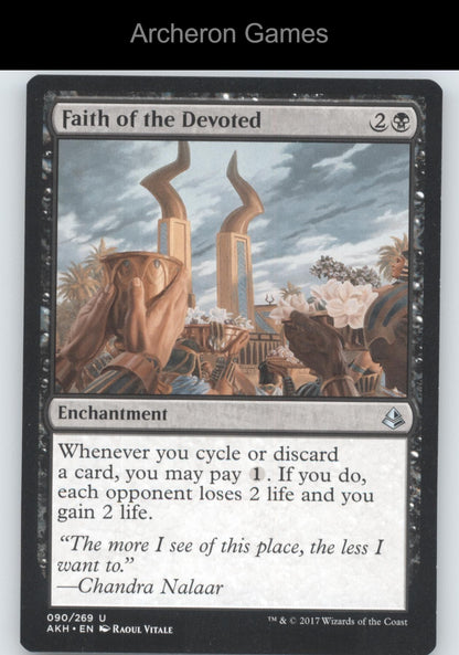 Faith of the Devoted 90 UC MTG Card Amonkhet