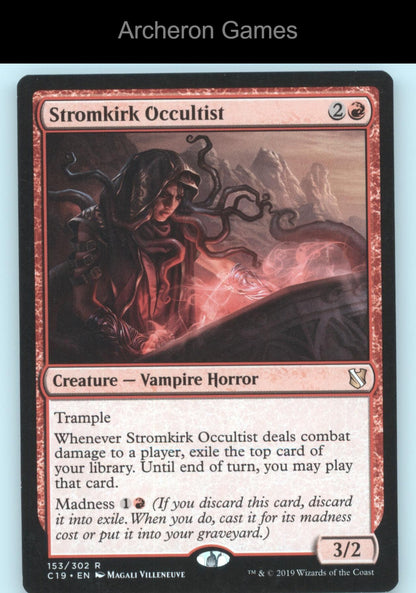 Stromkirk Occultist 153 R MTG Card Commander 2019