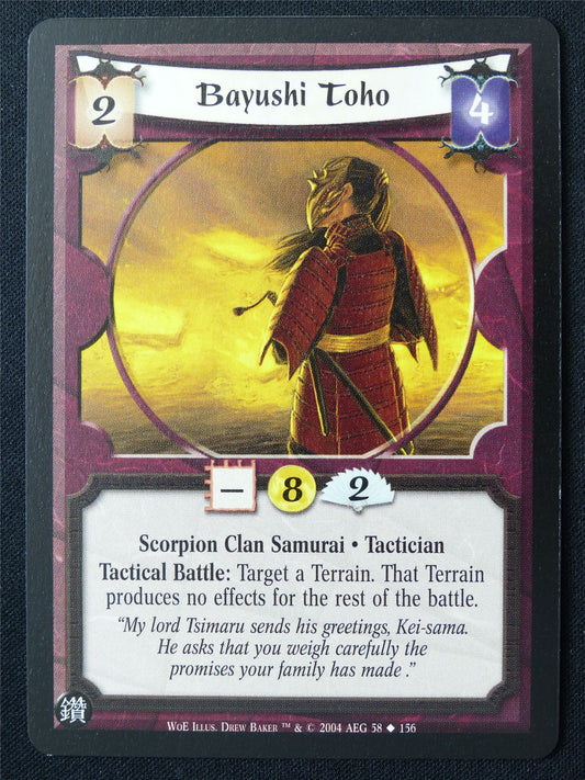 bayushi Toho - WoE - Legend of the Five Rings L5R Card #Z8