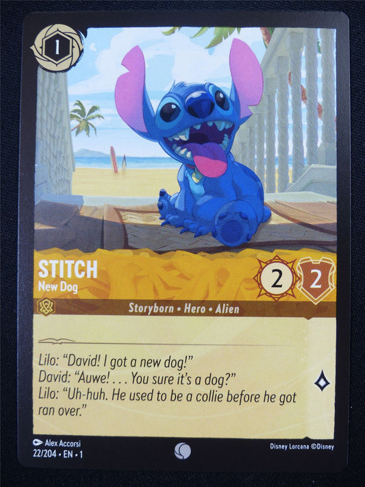 Stitch New Dog 22/204 - Lorcana Card #4SS