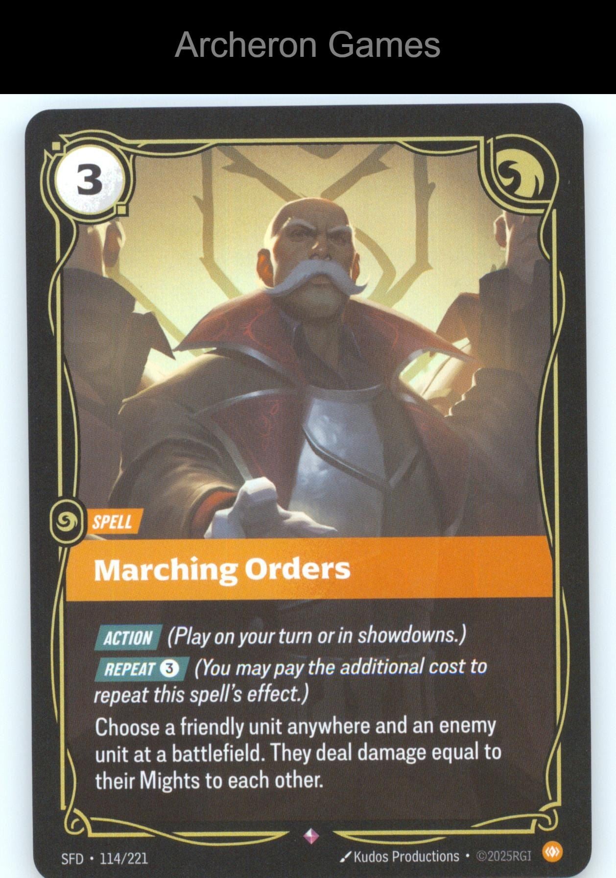 Marching Orders SFD 114/221 R  Card Spiritforged