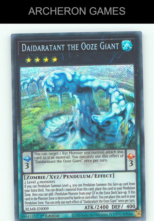 Daidaratant the Ooze Giant SEC YUGIOH Card