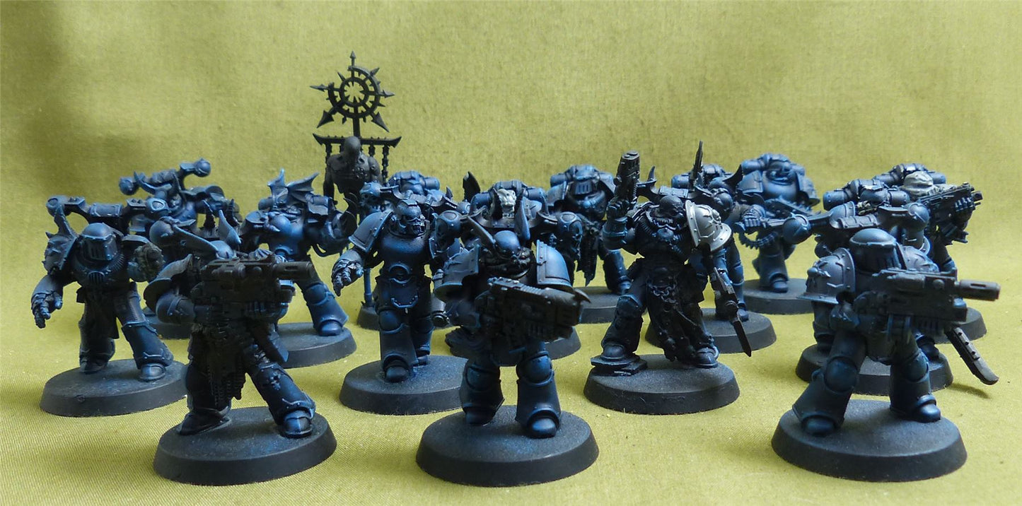 Tactical Squad set of 15 - Night Lords - Warhammer Horus Heresy #1P