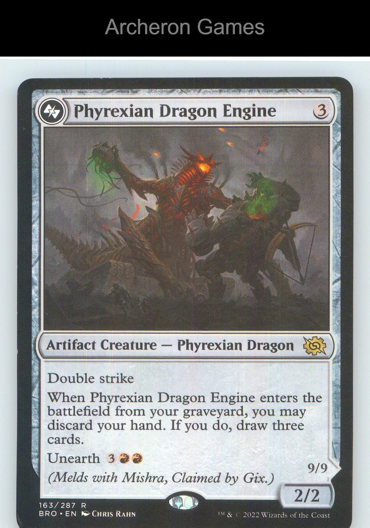 Phyrexian Dragon Engine BRO 163 R MTG Card NM/EX+