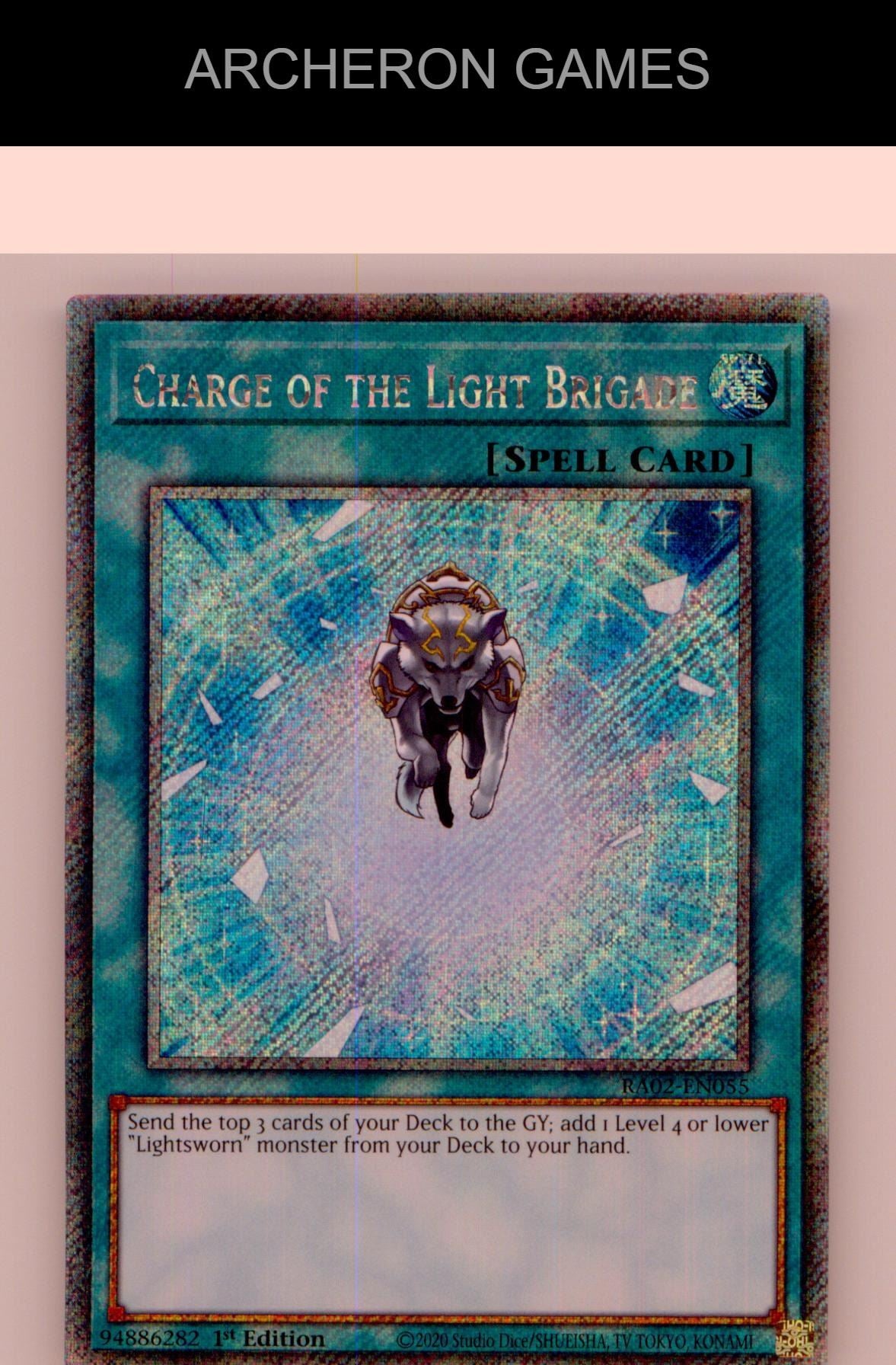 Charge of the Light Brigade (Secret Rare) SEC YUGIOH Card 1st Edition