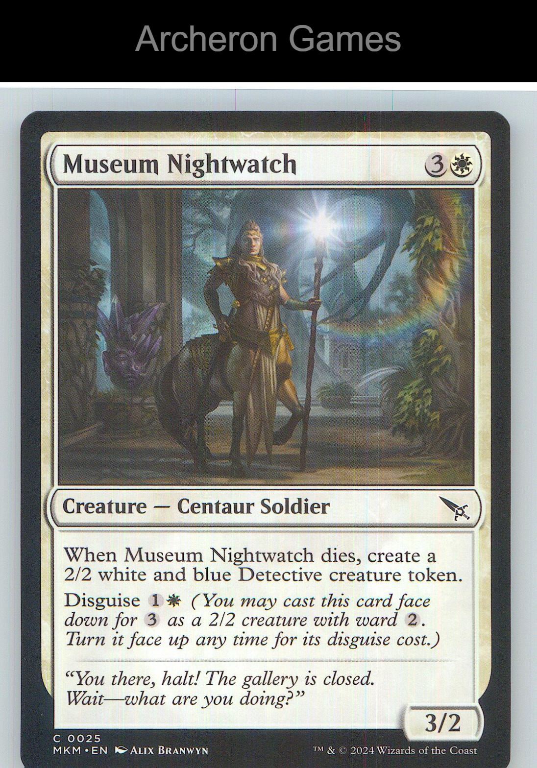 Museum Nightwatch MKM 25 C MTG Card NM/EX+
