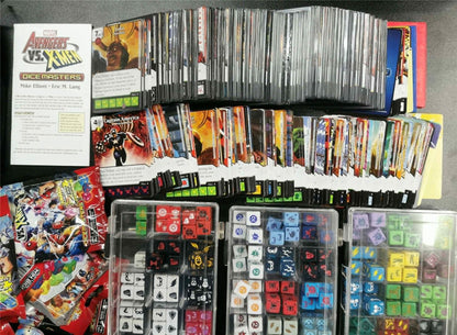 Marvel Dicemaster Collection with 34 boosters & Dice trays #D9