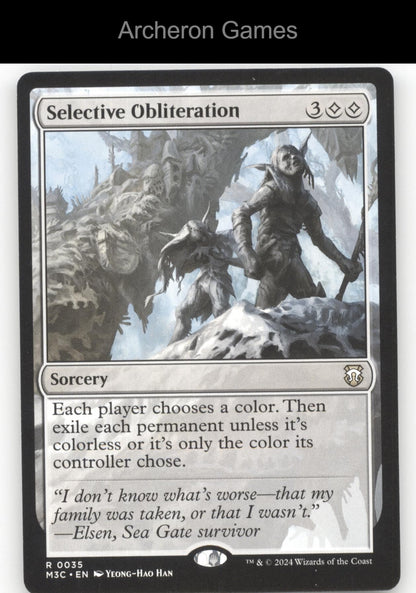 Selective Obliteration 35 R MTG Card Commander: Modern Horizons 3