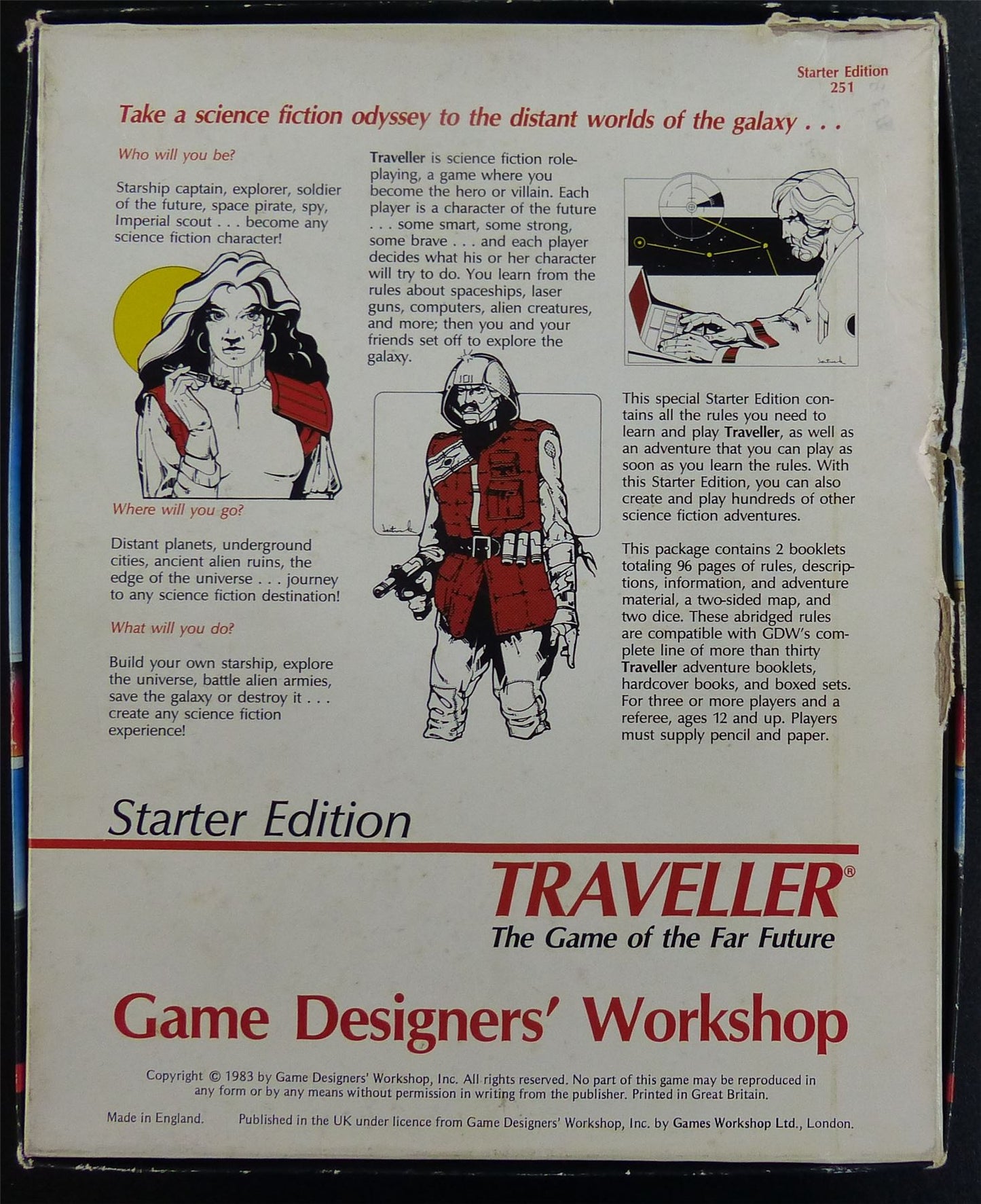 Traveller The Game of the Far Future: Starter Edition 251 OOP - Game Designers' Workshop #21Z