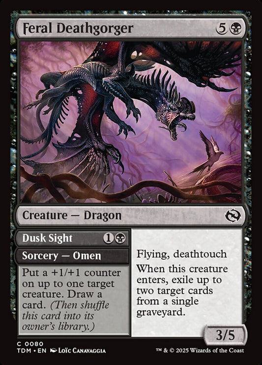 Feral Deathgorger // Dusk Sight - Tarkir: Dragonstorm tdm