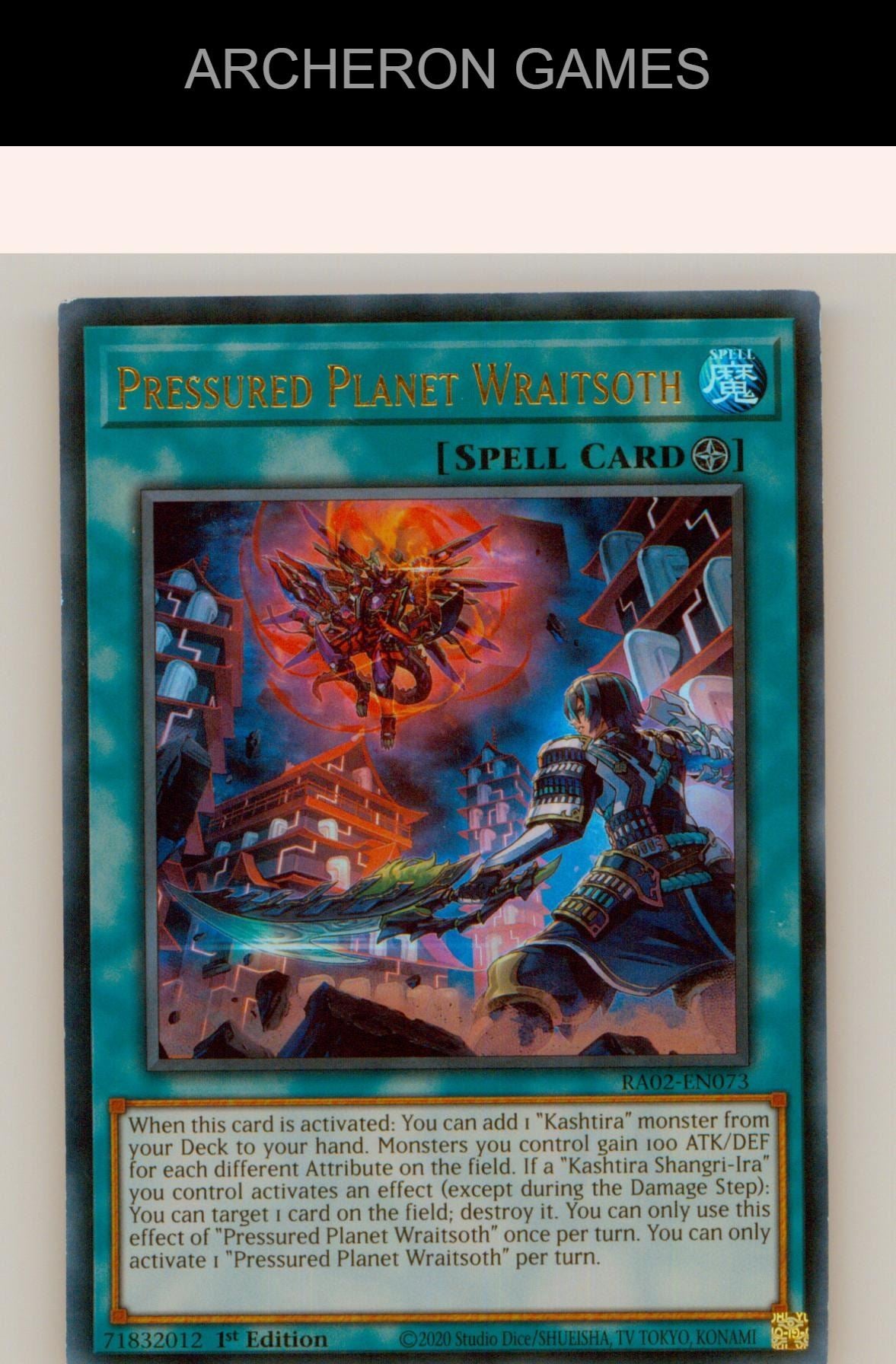 Pressured Planet Wraitsoth (UR) Ultra Rare YUGIOH Card 1st Edition