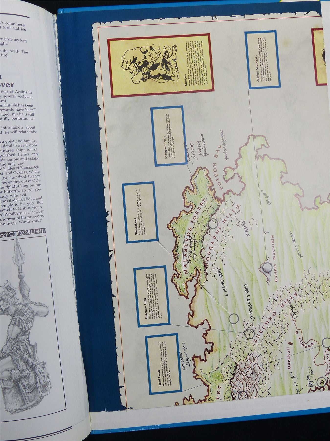 RuneQuest: Griffin Island with Map - Games Workshop Roleplaying Hardback #2ME