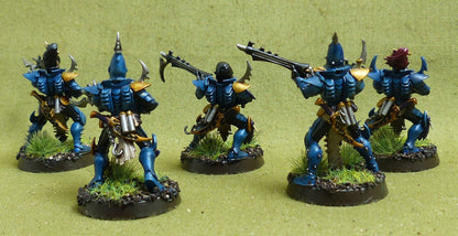 kabalite Warriors set of 5 painted - Aeldari - Warhammer 40K #43O