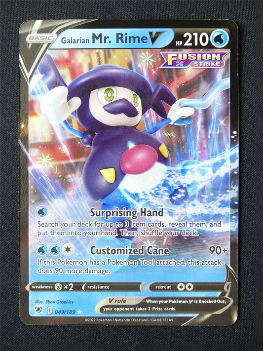 Galarian Mr. Rime V 049/189 Holo - Pokemon Card #6Z3