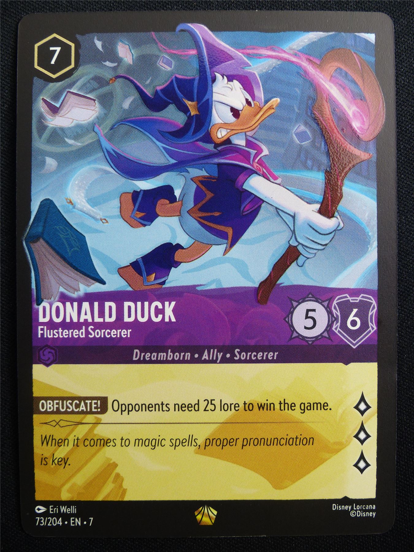 Donald Duck Flustered Sorcerer 73/204 - Lorcana Card #318