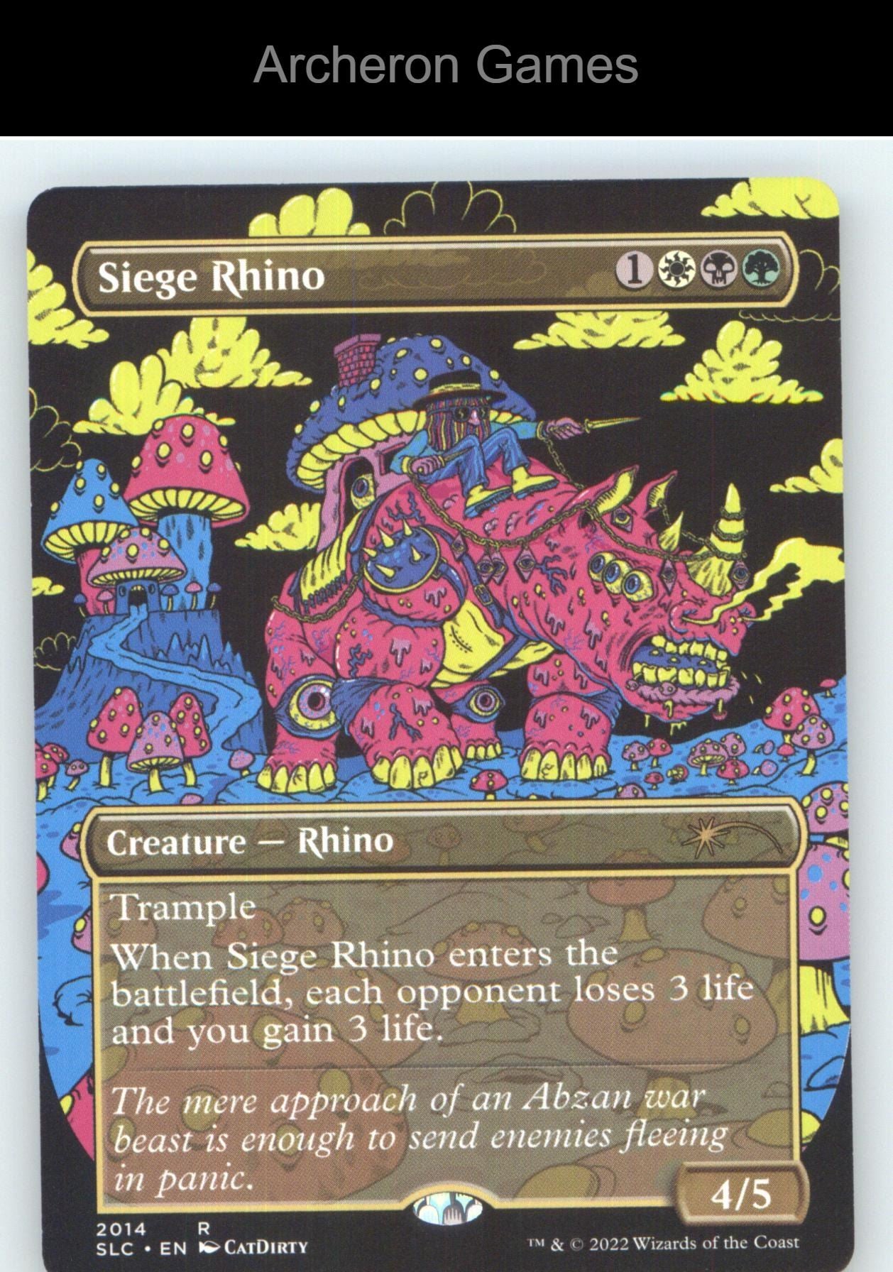 Siege Rhino 2014 R MTG Card NM/EX+