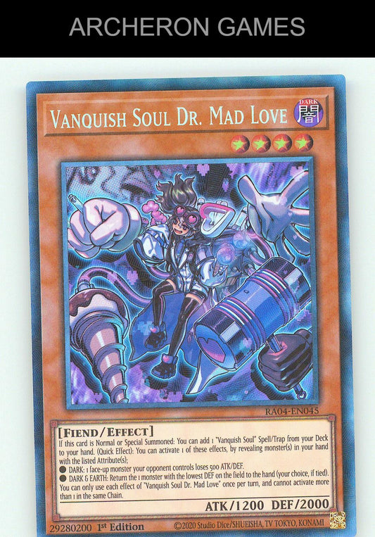 Vanquish Soul Dr. Mad Love (PCR) Prismatic Collector's Rare YUGIOH Card
