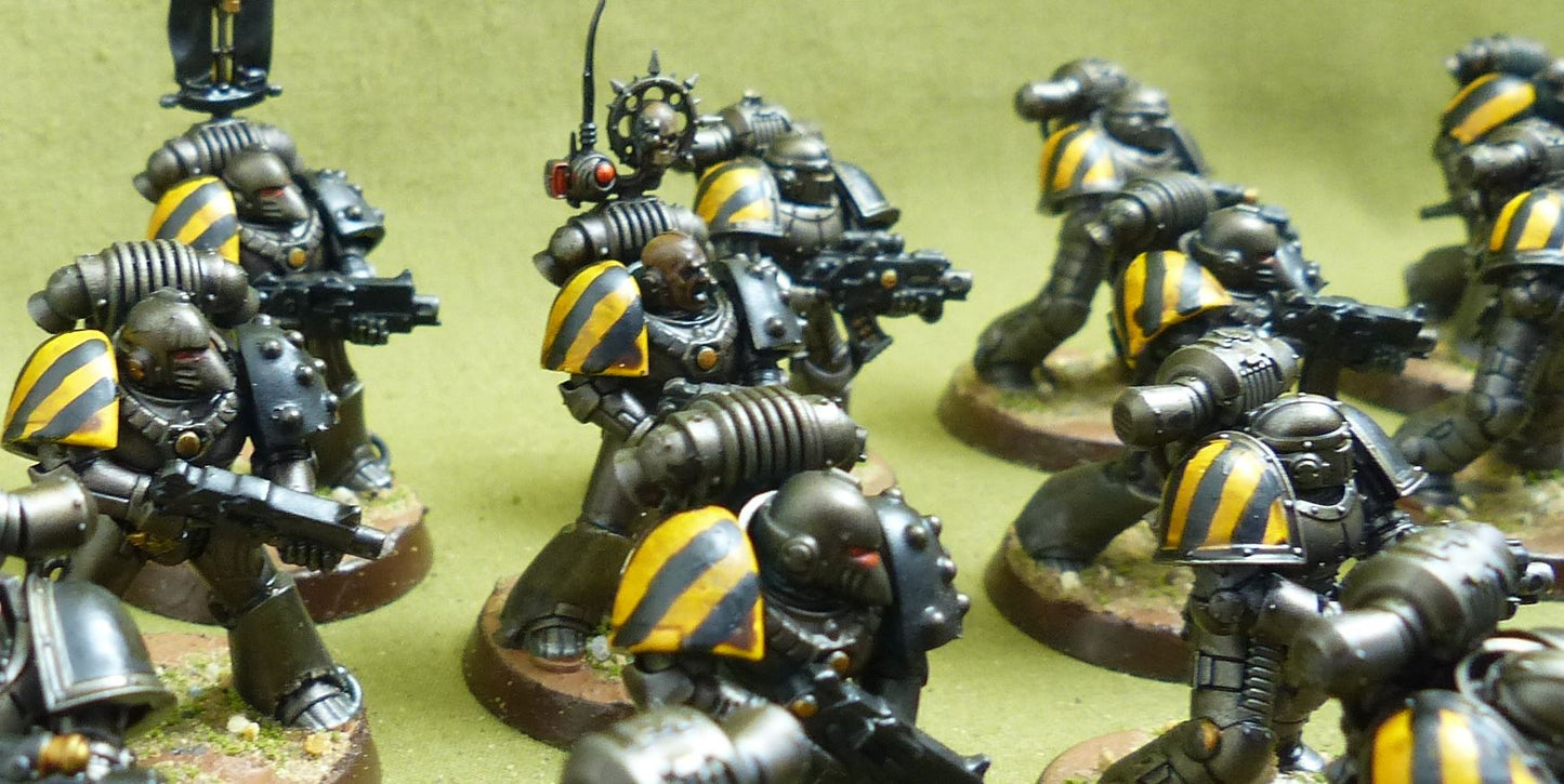 MKVI Tactical Squad painted - Iron Warriors - Warhammer Horus Heresy #1QM
