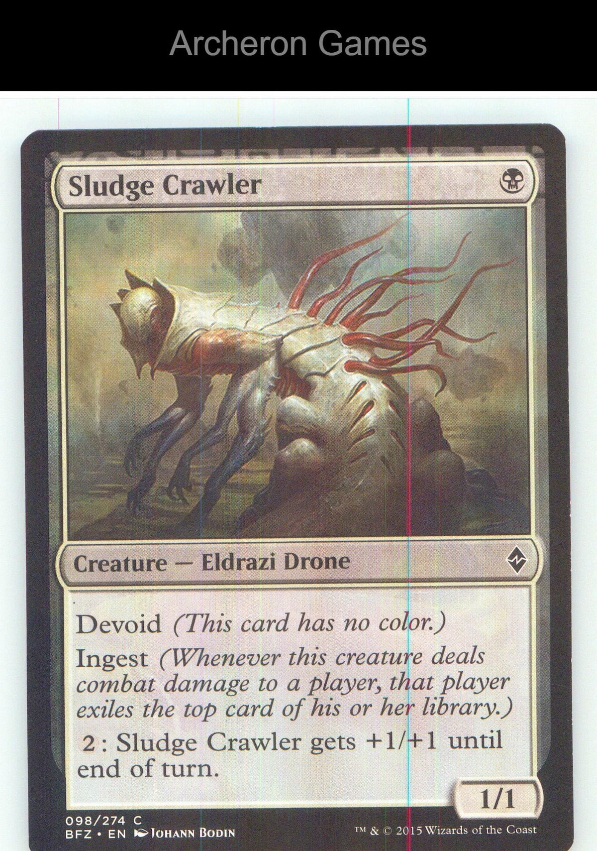 Sludge Crawler BFZ 98 C MTG Card NM/EX+