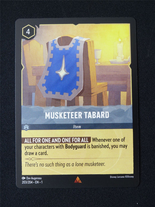 Musketeer Tabard 203/204 - Lorcana Card #3DK