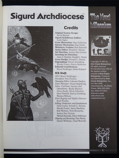 Silent Death: Sigurd Archdiocese Miniatures Sourcebook - I.C.E. Booklet #2QS