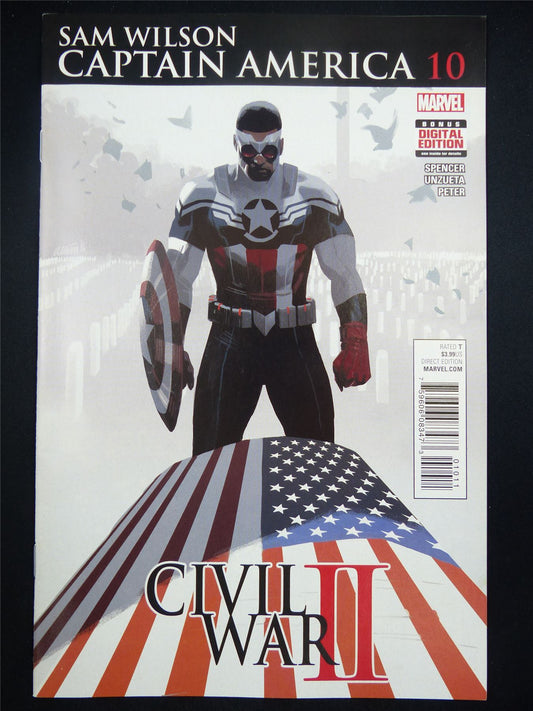 Sam Wilson: CAPTAIN America #10 - Civil War 2 - Marvel Comics #MW