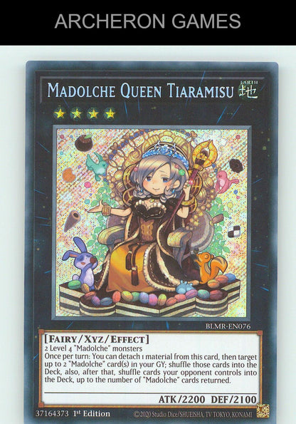 Madolche Queen Tiaramisu SEC YUGIOH Card