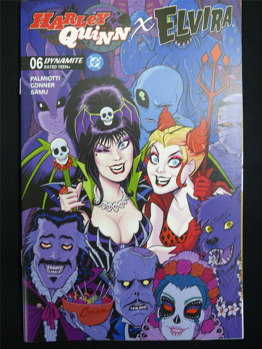 HARLEY Quinn x Elvira #6 Cvr A - Apr 2026 DC Dynamite Comic #4SL